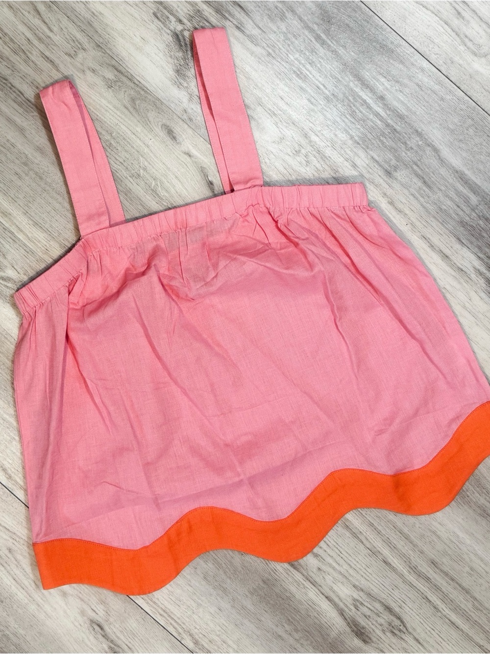 NWOT Wishlist Pink Tank with Orange Accent